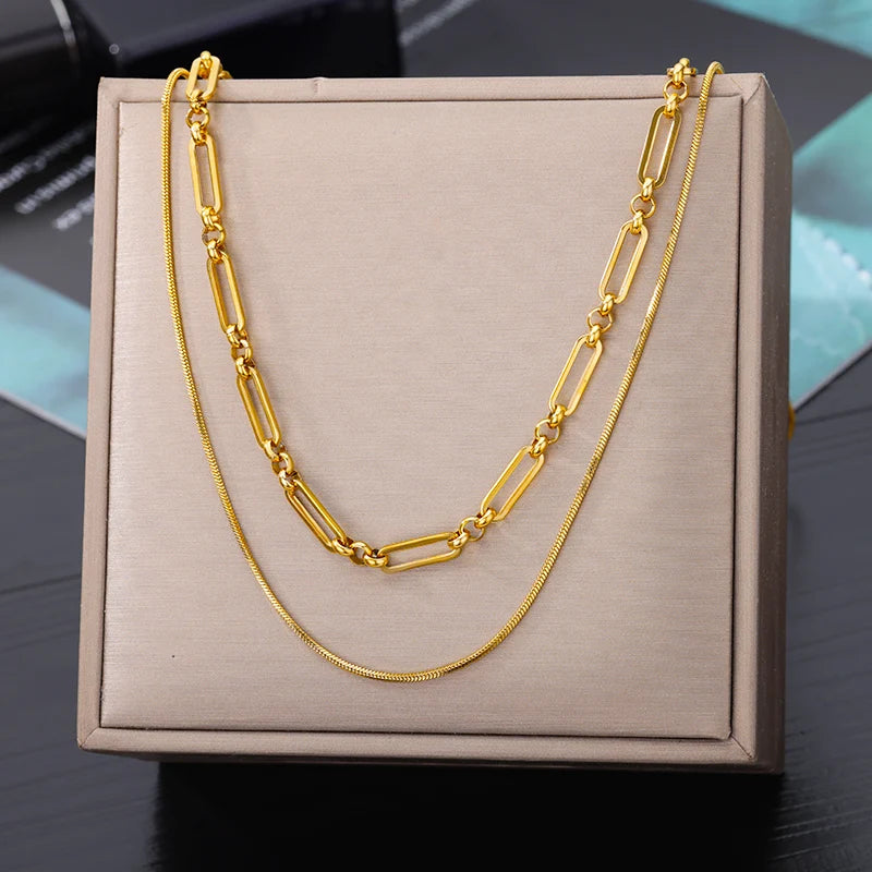 316L Dainty Multilayer Necklace