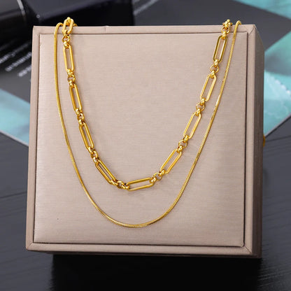 316L Dainty Multilayer Necklace