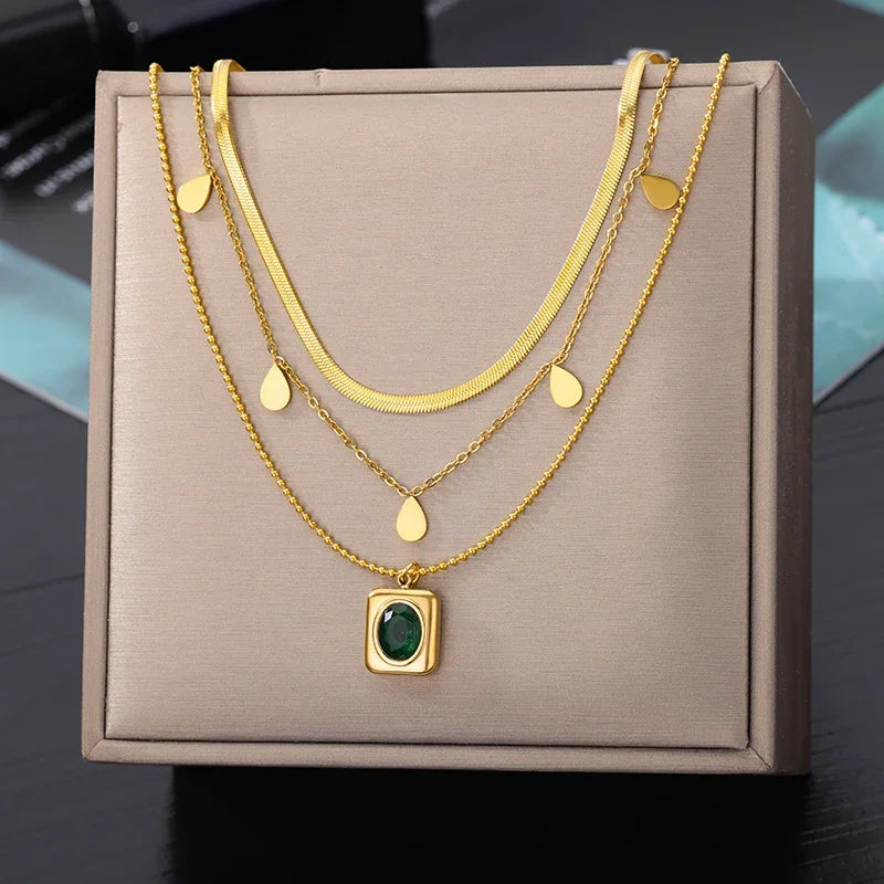 316L Dainty Multilayer Necklace